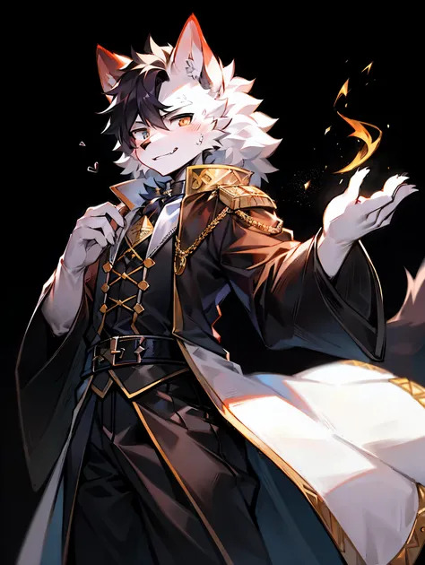 Create a furry Zorro with black and white fur., conjunctivitis, and academic male dress in anime style.

Create a human Zorro character with black and white fur., conjunctivitisและเสื้อผ้าสถาบันการศึกษาชายในสไตล์อะนิเมะ.