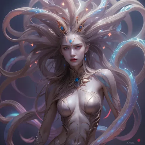 (1 female medusa-like mutant: 1.2), with a beautiful, enchanting face, this alien seduces us with her allure. her captivating re...