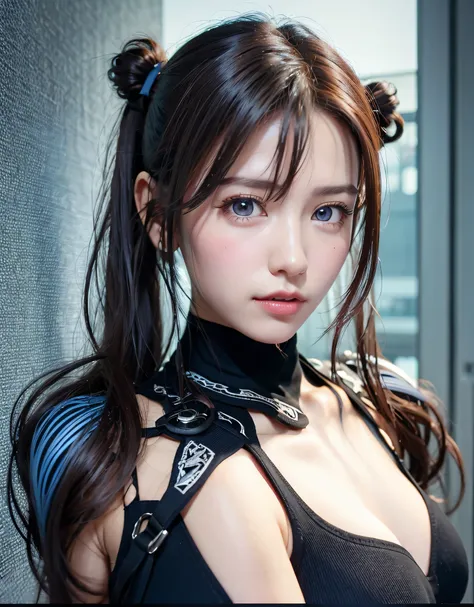 highest quality、8K masterpiece、超A high resolution、(Photoreal:1.3)、RAW photo、1 girl、silver hair、braided twin tails、glowing skin、1 Super Beautiful College Girl、((Ultra realistic details))、portrait、global illumination、Shadow、octane rendering、8k、super sharp、ve...