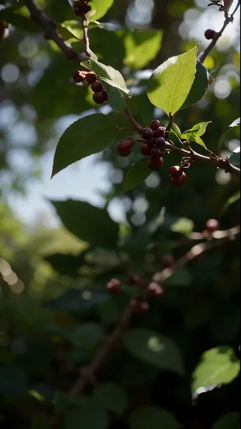 Smooth, Blur, Branches, Shadows, Leaves, Macro