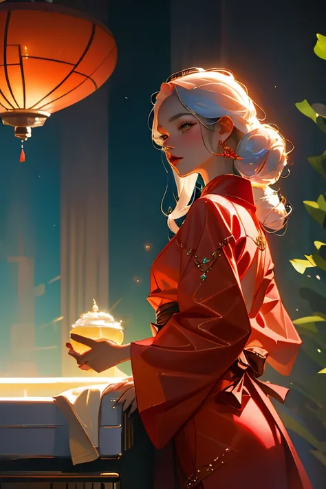 Reptilian humanoids, clad in vibrant red leather kimonos, gracefully hold crystal shillelaghs in their scaled hands. This captivating scene unfolds in the realm of fantasy art. With Cinema 4D as the canvas, every polished detail comes to life, from the int...