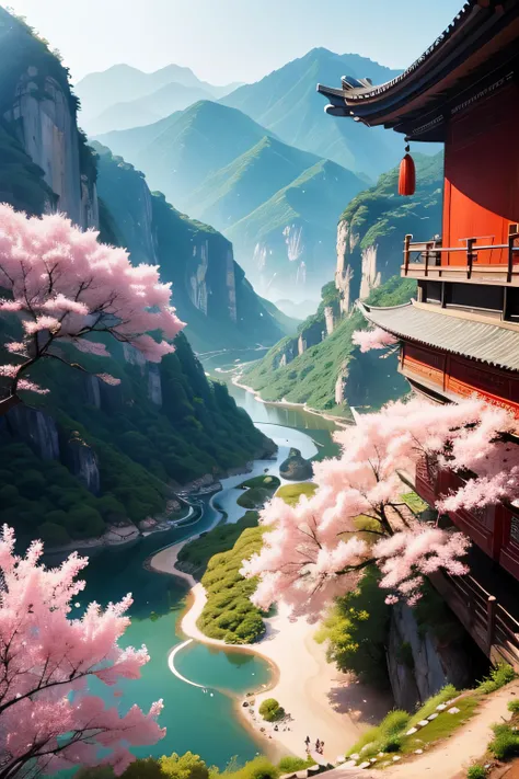 Create beautiful scenery in China.