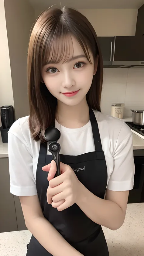 table top, highest quality, shape, Super detailed, finely, High resolution, 8k wallpaper, perfection dynamic composition, finelyて美しい目, tight mini,medium hair,,natural color lip, random sexy pose,kitchen、20 year old girl、cute、sexy shot looking at camera,apr...