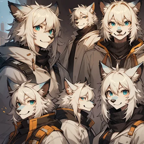 ((masterpiece)), (ultra detailed), (best quality), detailed background, (style of Arknights), (concept art, character sheet),absurdres(highly detailed beautiful face and eyes)perfect anatomy(angelic handsome boy, kemono, )(furry anthro),