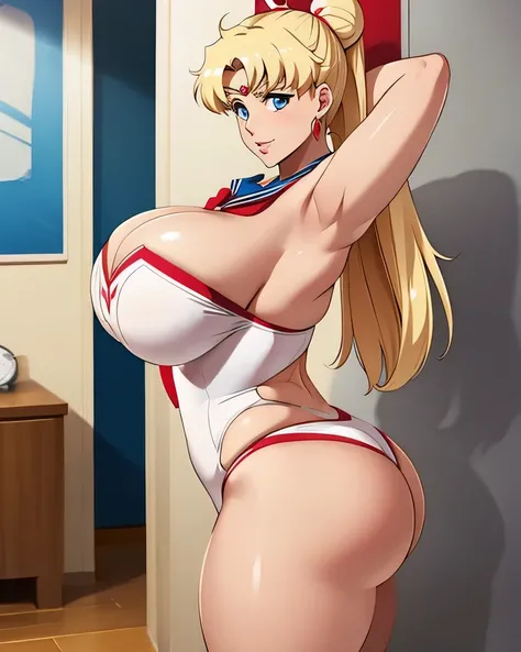 Actriz sexy sailor moon gigantes tetas, enormes tetas, curvas, gran culo