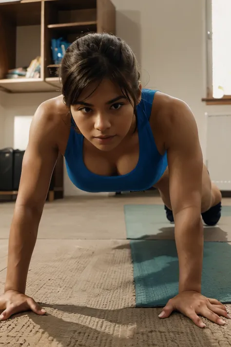 a person doing push-ups