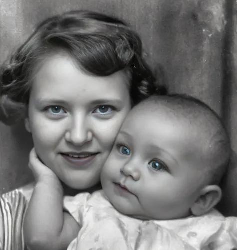 a black and white photograph of a woman holding a baby, foto de 1940, una vieja foto en blanco y negro, Foto temprana en blanco y negro., 1946, 1 9 4 6, 1 9 4 1, 1942, 1 9 4 2, foto antigua en blanco y negrograph, vieja foto en blanco y negro, foto antigua...