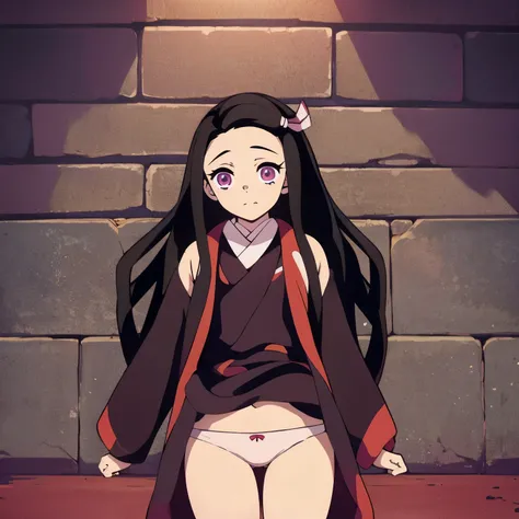 Nezuko, nude, sexy, panties, masterpiece