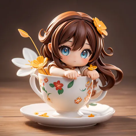 Ridiculous, high resolution, Super detailed, 1 girl, alone, extremely detailed eyes, starfish, seashell, shell, flower, have, hair accessories, jewelry, straw have, looking at the audience, sunglasses, have flower, straw, hairpin, earrings, red flower, hav...
