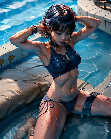 (nadiaがCowgirlで性交する:1.9), ((realistic, highest quality, High resolution, real women pictures:1.2)), (((A 16-year-old high school girl wearing a navy blue school swimsuit:1.7)), (navy high neck school swimsuit:1.4), (slender body shape:1.9), Cowgirlで性交する, (...