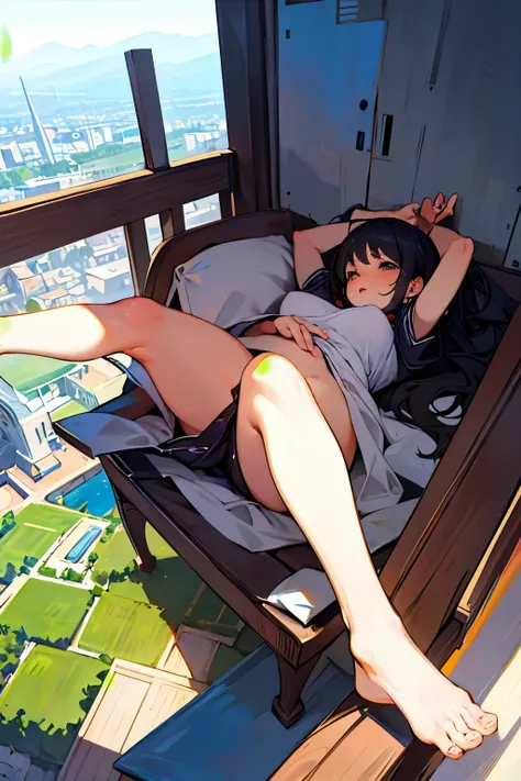 nsfw,Giant 、barefoot、mini city