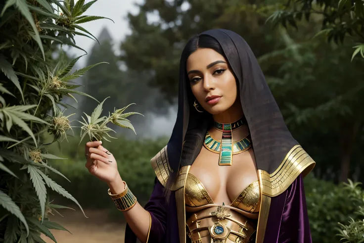 ((aroused ((dark-skinned ((Egyptian)) MILF steampunk professor)) outside writing geometry equations on a chalkboard, (wearing gilded dragon-detailing elegant robe outfit), (wearing amethyst snake choker), (cannabis flower tattoos on arms and legs), high qu...