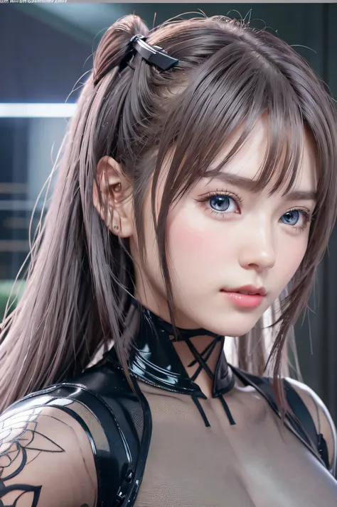 highest quality、8K masterpiece、超A high resolution、(Photoreal:1.3)、RAW photo、1 girl、silver hair、(braided twin tails)、glowing skin、1 Super Beautiful College Girl、((Ultra realistic details))、cowboy shot、global illumination、Shadow、octane rendering、8k、super sha...