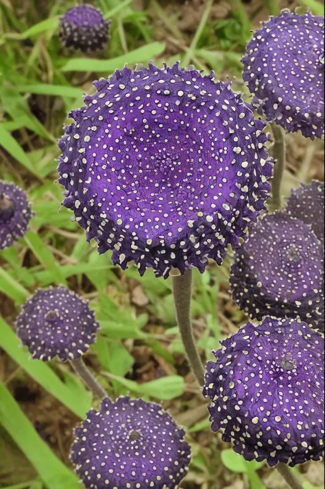 purple flowers with black spots on them growing in the mountains, a stipple by Louis Schanker, flickr, art nouveau, alien flowers, strange flowers, beautiful flowers, trypophobia, purple flowers, beautiful flower, beautiful nature, large exotic flowers, vi...