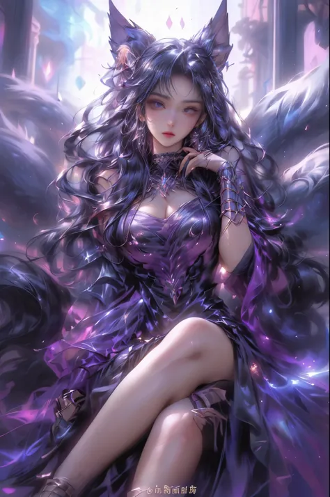 (best quality,ultra-detailed),colorful, vibrant, anime style,beautiful detailed eyes, long eyelashes, expressive lips, seductive poses, confident and alluring, detailed hair, flowing and vibrant, curves emphasized, soft and smooth skin, fantasy setting, dy...