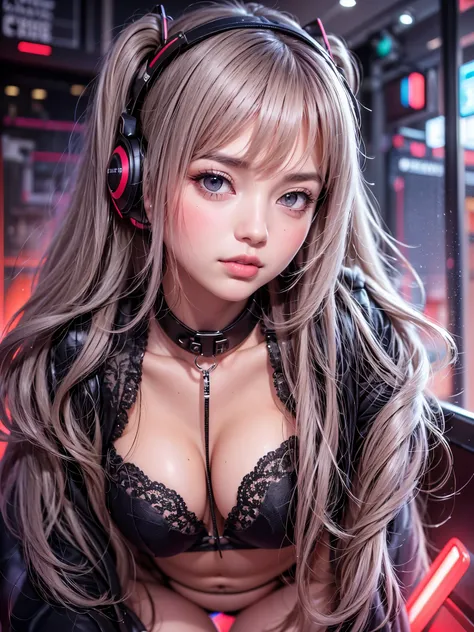 (super flat, flat shading, flat color:1.1)、(1 girl)、soro、(glamorous:1.3)、very beautiful 20 year old cartoon girl、(high detail skin: 1.2)、Photorealistic anime girl rendering、Realistic anime 3D style、beautiful platinum blonde hair、long hair、crossed bangs、asy...