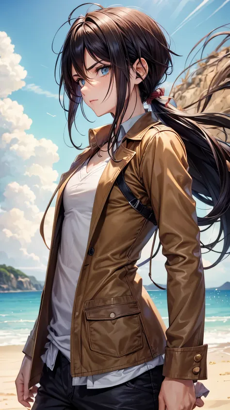 (Eren yaeger)( season 4 hairstyle)