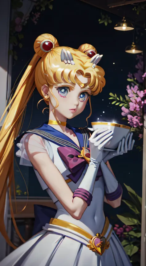 An ultra-detailed masterpiece in the best quality, this 8K artwork brings to life the iconic Sailor Moon with her long blonde hair styled in a double ponytail. Embodying the essence of Sailor Moon aesthetics, this dream core creation captures every intrica...