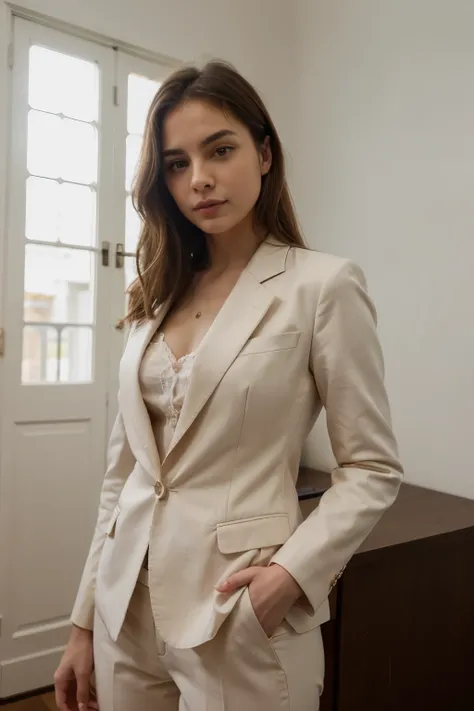 ((Mejor calidad)), ((Obra maestra)), (detallado), cara perfecta, dressed in elegant suit