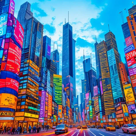 Amidst the cacophony of Chaos City, a chaotic fusion of neon lights and modern architecture, stands a lone figure. The cityscape is painted with intricate details, each building and street corner meticulously rendered in hdr, creating an otherworldly atmos...