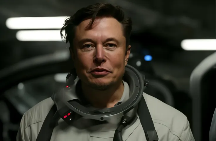 footage of elonmusk person trying to stop ai because he is afraid of being tricked. science fiction film directed by terry gilli...