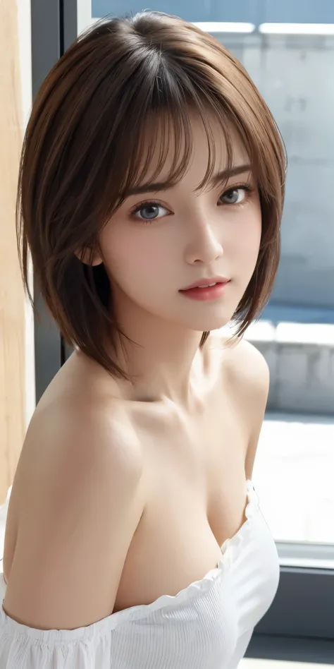 Photoreal、Masseter muscle part、highest quality、High resolution、RAW photo、realistic、bright lighting、face light、smooth professional lighting、alone、japanese woman、Half beauty、adult woman、Beautiful woman、modeled、gravure、sexy、super beautiful、realistic skin、real...