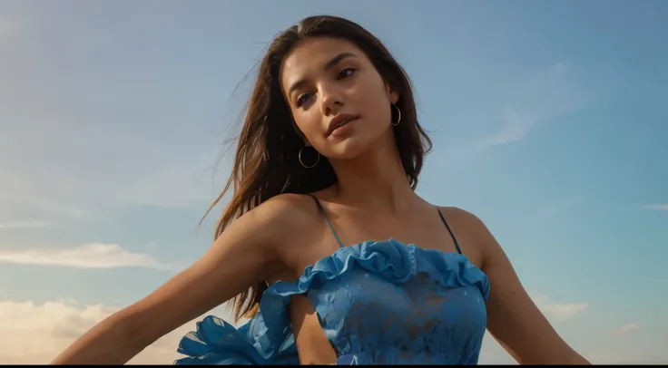 this is isabela leaves her without her blue dress showing her 