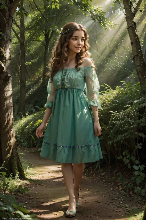 (Best quality,4k,8K,A high resolution,Masterpiece:1.2),ultra detailed,(Realistic,photoRealistic,photo-Realistic:1.37),Illustration,fairytale girl,fairy-tale girl in the forest,talking to animals,detailed eyes,detailed lips,very detailed face,long eyelashes...