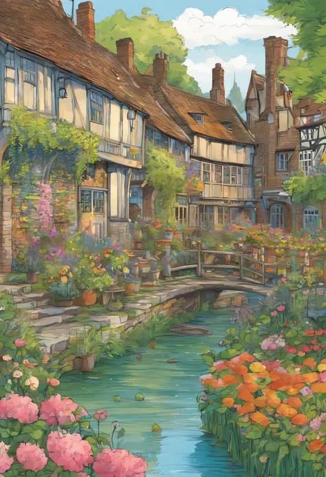 England&#39;s most romantic town，when the sun is shining，The beautiful clear moat is full of flowers，就如同进入了油画世界
古老的气息在微风中🍃
✨Canterbury(Canterbury)
A place where you come once and never want to leave. The fairy tale world of my dreams‼ ️