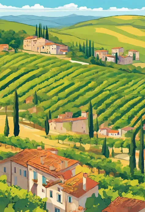 italy&#39;The most romantic pastoral scenery，Almost all stayed in Tuscany（Tuscany）。There are rolling low hills here，Vineyards and olive trees all over the mountains and plains，and scattered medieval towns..。 . Under a cloudless sky，The soft sunshine fills ...