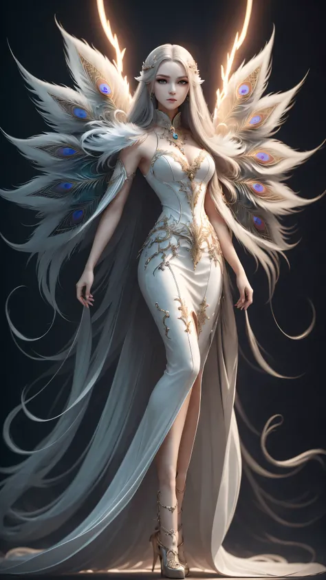 (Dynamic Angle:1.4), ((whole body posture:1.5), (rich and colorful:1.2), (极其细致的CG统一16kwallpaper:1.1), (Noise Removal Strength: 1.45), (masterpiece:1.37), ((official art)), top quality, wallpaper, original, (1 girl:1.35), (alone), full body lesbian, Dynamic...