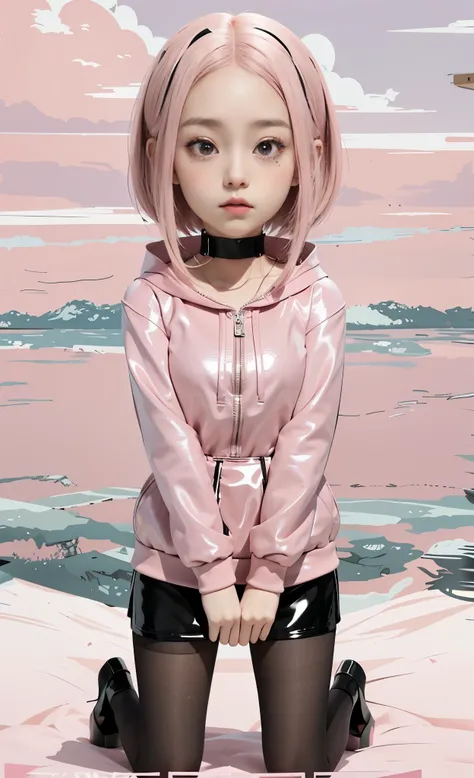 beautiful anime portrait, young anime girl, digital animation art, Stunning anime face portraits, anime style portrait, digital anime illustration, Portrait of an anime girl, anime portrait, anime illustration，Latex clothing，Latex clothing，Latex clothing，L...