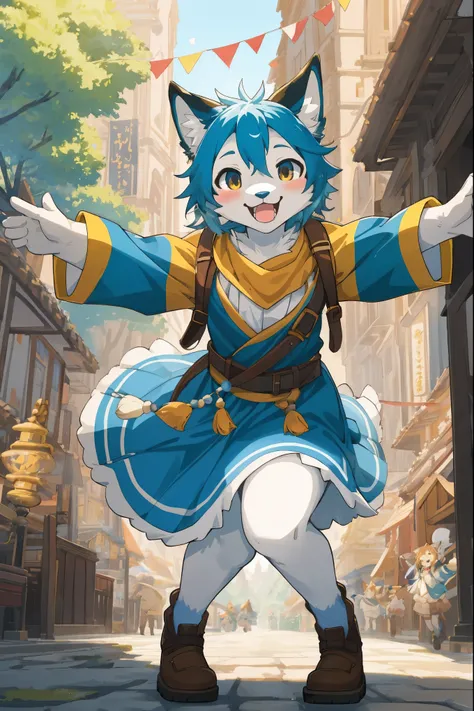 cover page, super high resolution, detailed background, World Heritage Site, 6+boys, 6+girls, Happy, joyful, absurdres(Photos of solo travelers)(kemono, furry anthro)cinematic,