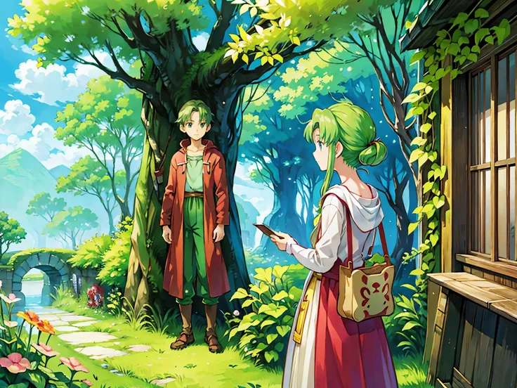 Arrietty living temporarily、ghibli wallpaper、fantasy、drawn into the worldview、masterpiece、detailed drawing、high quality、high resolution、concept art、