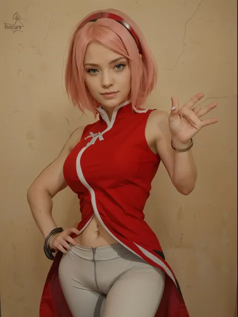 Sakura Haruno, extremamente realista, muito linda, sexy, pernas grossas, fitness, bunda grande, 