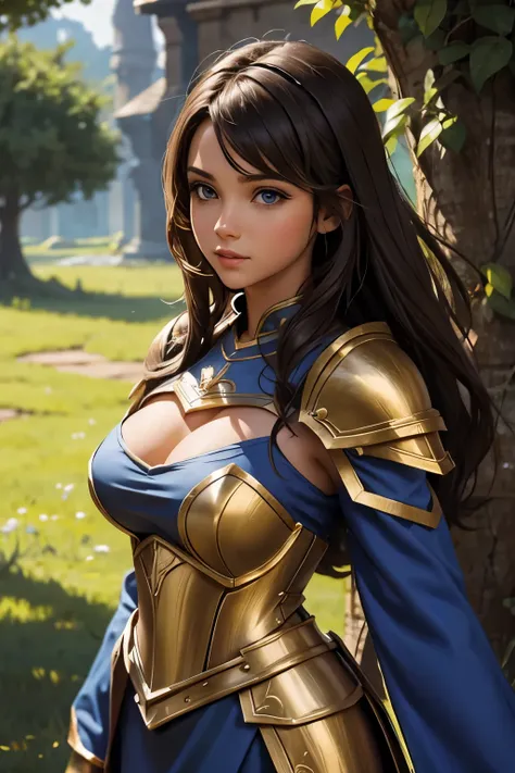 cute fantasy paladin woman