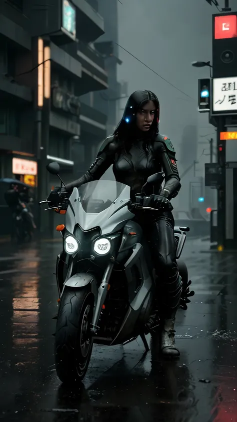 Rain, Cyberpunk, Motorcycle, Sci Fi, Futuristic, Vehicle