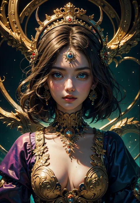 (masterpiece, highest quality, highest quality, official art, beautiful and aesthetic:1.2), (1 girl), very detailed,(fractal art:1.3),colorful,most detailed