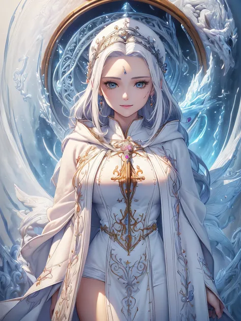 ((highest quality)),(ultra high resolution),(Super detailed),(detailed description),((best CG)),(best work of art),super precision art,amazing drawing art,(Fantasy art with precise details:1.5),(1 female wizard 1.7),(beautiful and well-shaped face:1.5),(Wh...