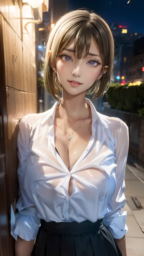 ((masterpiece)), (highest quality),, official art, very detailed CG Unity 8k 壁紙, very detailed, shiny skin, Depth of the bounds written, Bright colors,, 1 girl, (winding:0.4), (whole body:0.6),, short hair, bangs, red eyes, skirt, looking at the viewer, ni...