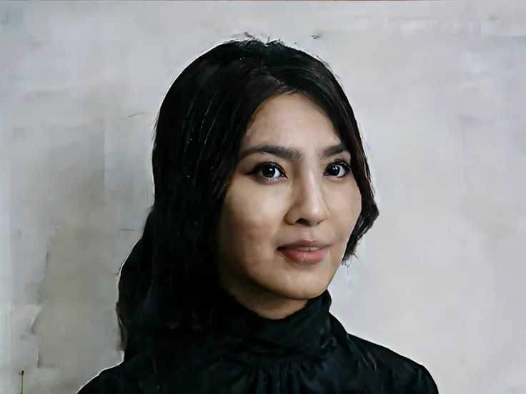 A photo of a young Indonesian woman aged 40 years, ideal body, black hijab, white shirt and black jacket, black tie, face facing forward on a red background. realistic photos, photography.