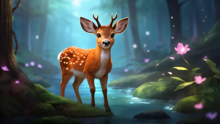 In a distant and mysterious forest, a young deer named Leo ,Leo embarks on a heroic journey to free the imprisoned magic and save the forest from the looming shadow. Facing unknown dangers and overcoming obstacles, Leo demonstrates the power of courage, de...