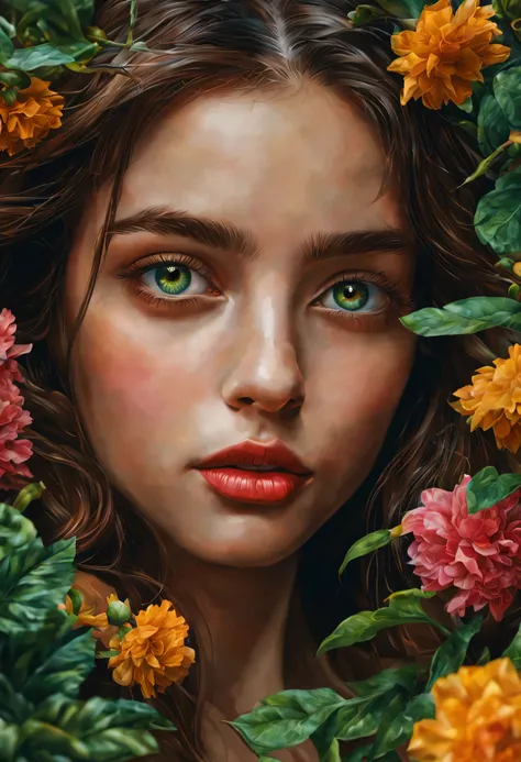 An insanely detailed, hyper-realistic masterpiece in ultra-high resolution (best quality, 8k, highres, masterpiece:1.2). The artwork depicts a vibrant and visually stunning scene inspired by the (2010s Internet) style. The main subject of the painting is a...