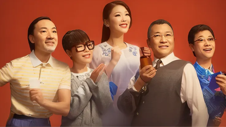 photo of a group of people, movie 宣传picture, looks smart, picture, with brilliant, lulu chen, high drama, background, By Fei Danxu, It&#39;s drama, tv still, 宣传picture, propaganda art, inspired By Fei Danxu, look to the right, Like Andy Lau