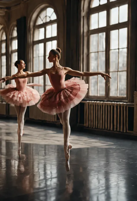 create an image demonstrating the style of ((Ballet Academia)) style, hyper realism, 8k high definition, vibrant colors, sharp focus, insanely detailed