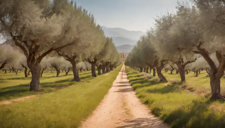 (Highly detailed CG Unity 8k wallpaper、masterpiece、highest quality、Super detailed)、(best lighting、best shadow、very delicate and beautiful)、highest quality、8k、Detailed facial depiction、masterpiece、highest quality、clear image quality、
Andalusian olive groves...