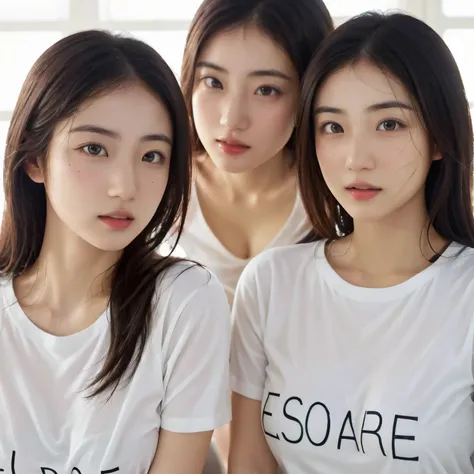 identical twin sisters、dressed, (photo realistic:1.4), (hyper realistic:1.4), (realistic:1.3),
(smoother lighting:1.05), (Improve the quality of cinematic lighting:0.9), 32K,
2 girls,15 year old girl, realistic lighting, Backlight, light shines on your fac...