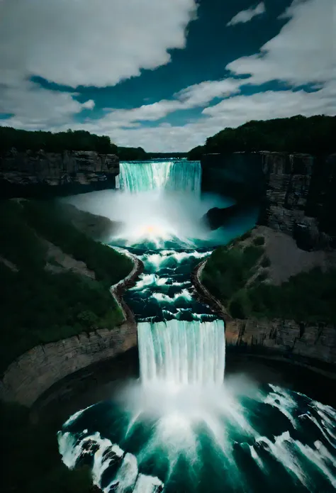 Looking down at the entire Niagara Falls from top to bottom, its shape is quite horseshoe shaped, and this part of the waterfall is called Canadas Horseshoe Falls because 90% of the water inside the waterfall flows into Canadas Horseshoe Falls. The style o...