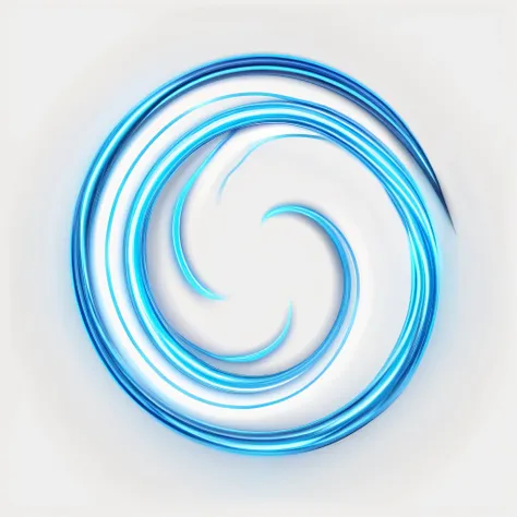 Light blue Twirl png. Curve light effect of neon line. Luminous blue spiral png. On white background. Element for your design, advertising, postcards, invitations, screensavers, websites, games. Vector illustration