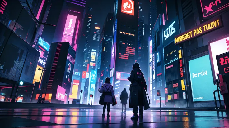 pixel world cyberpunk